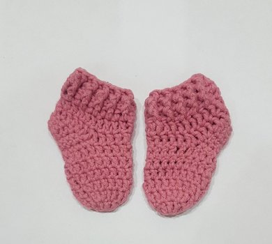 Однотонные носочки пыльно-розового цвета